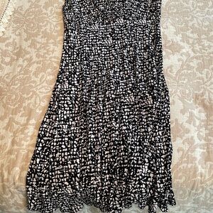 American Living Black and White Flouncy Dress